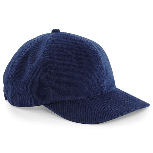 Oxford Navy - Front - Beechfield Mens Heritage Cord Cap
