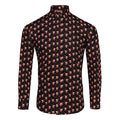 Reindeer Black - Front - Christmas Shop Mens Printed Christmas Shirt