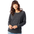 Eco Black - Back - Alternative Apparel Womens-Ladies Eco-Jersey Slouchy Pullover