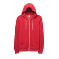 Eco True Red - Front - Alternative Apparel Mens Eco-Fleece Hoodie