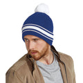 Bright Royal-White - Back - Beechfield Mens Stadium Beanie