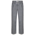 White-Multi Check - Front - Skinnifit Mens Tartan Lounge Pants