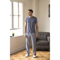 White-Multi Check - Back - Skinnifit Mens Tartan Lounge Pants