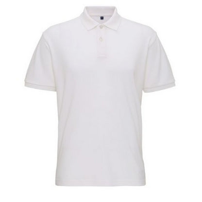 White - Front - Asquith & Fox Mens Super Smooth Knit Polo Shirt