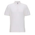 White - Front - Asquith & Fox Mens Super Smooth Knit Polo Shirt