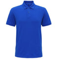 Bright Royal - Front - Asquith & Fox Mens Super Smooth Knit Polo Shirt
