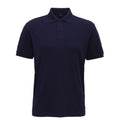 Navy - Front - Asquith & Fox Mens Super Smooth Knit Polo Shirt