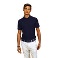 Navy - Back - Asquith & Fox Mens Super Smooth Knit Polo Shirt