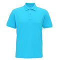 Turquoise - Front - Asquith & Fox Mens Super Smooth Knit Polo Shirt