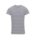 White-Navy - Front - Asquith & Fox Mens Mariniere Coastal Short Sleeve T-Shirt