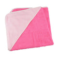 Pink-Light Pink - Front - A&R Towels Baby-Toddler Babiezz Medium Hooded Towel