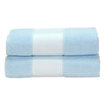 Light Blue - Front - A&R Towels Subli-Me Bath Towel