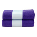 Purple - Front - A&R Towels Subli-Me Bath Towel