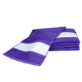 Purple - Front - A&R Towels Subli-Me Sport Towel