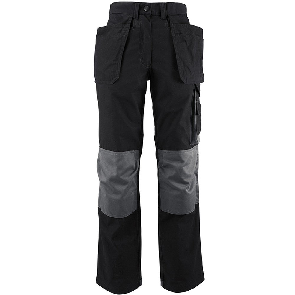 Black-Grey - Back - Alexandra Womens-Ladies Tungsten Holster Work Trousers
