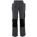 Grey-Black - Front - Alexandra Womens-Ladies Tungsten Holster Work Trousers