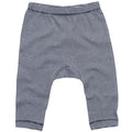 White-Nautical Navy - Front - Babybugz Baby Stripy Jersey Leggings