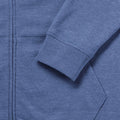 Blue Marl - Pack Shot - Russell Mens HD Zipped Hood Sweatshirt