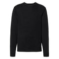 Black - Front - Russell Collection Mens Crew Neck Knitted Pullover Sweatshirt