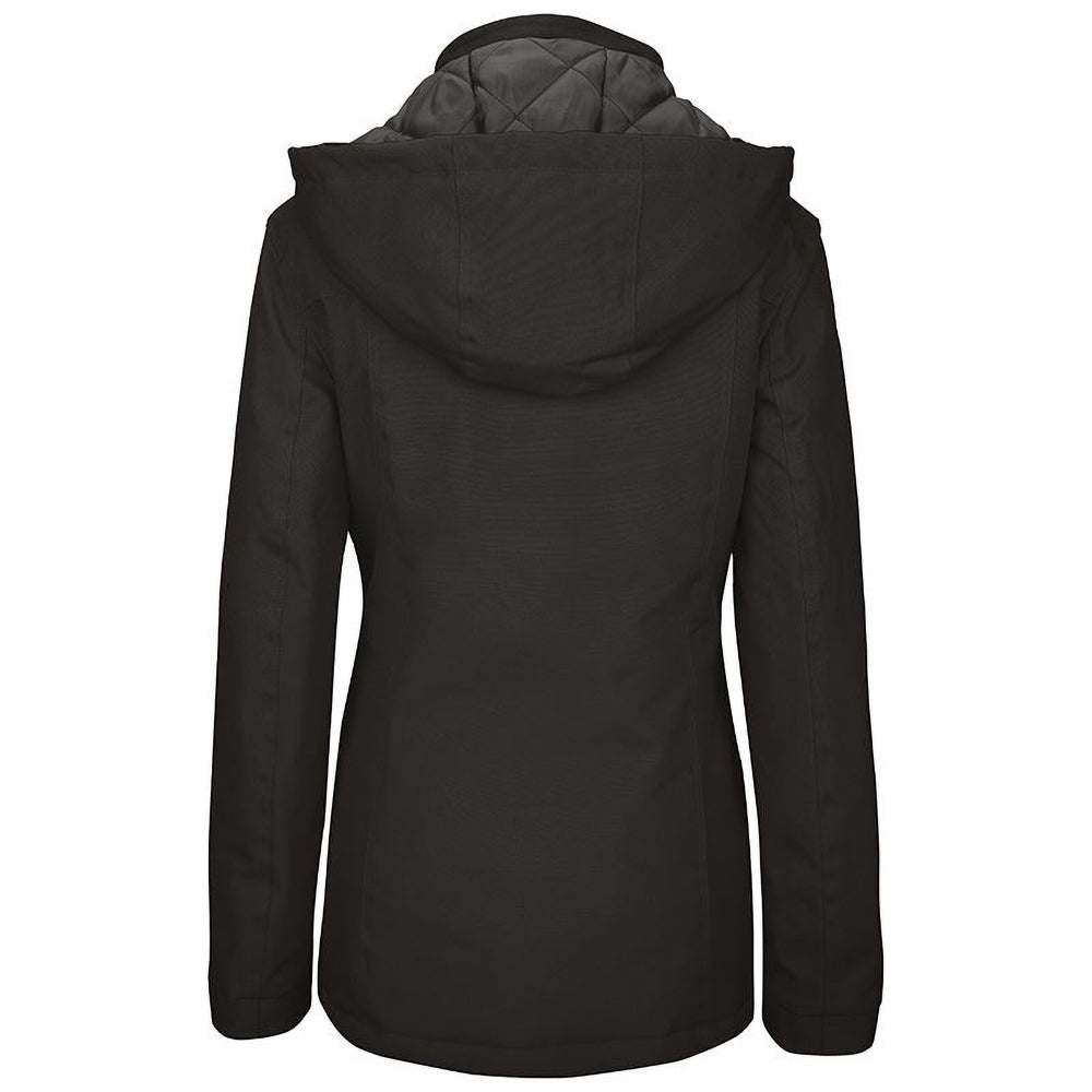 Black - Back - Kariban Womens-Ladies Parka Jacket