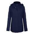 Navy - Front - Kariban Womens-Ladies Parka Jacket