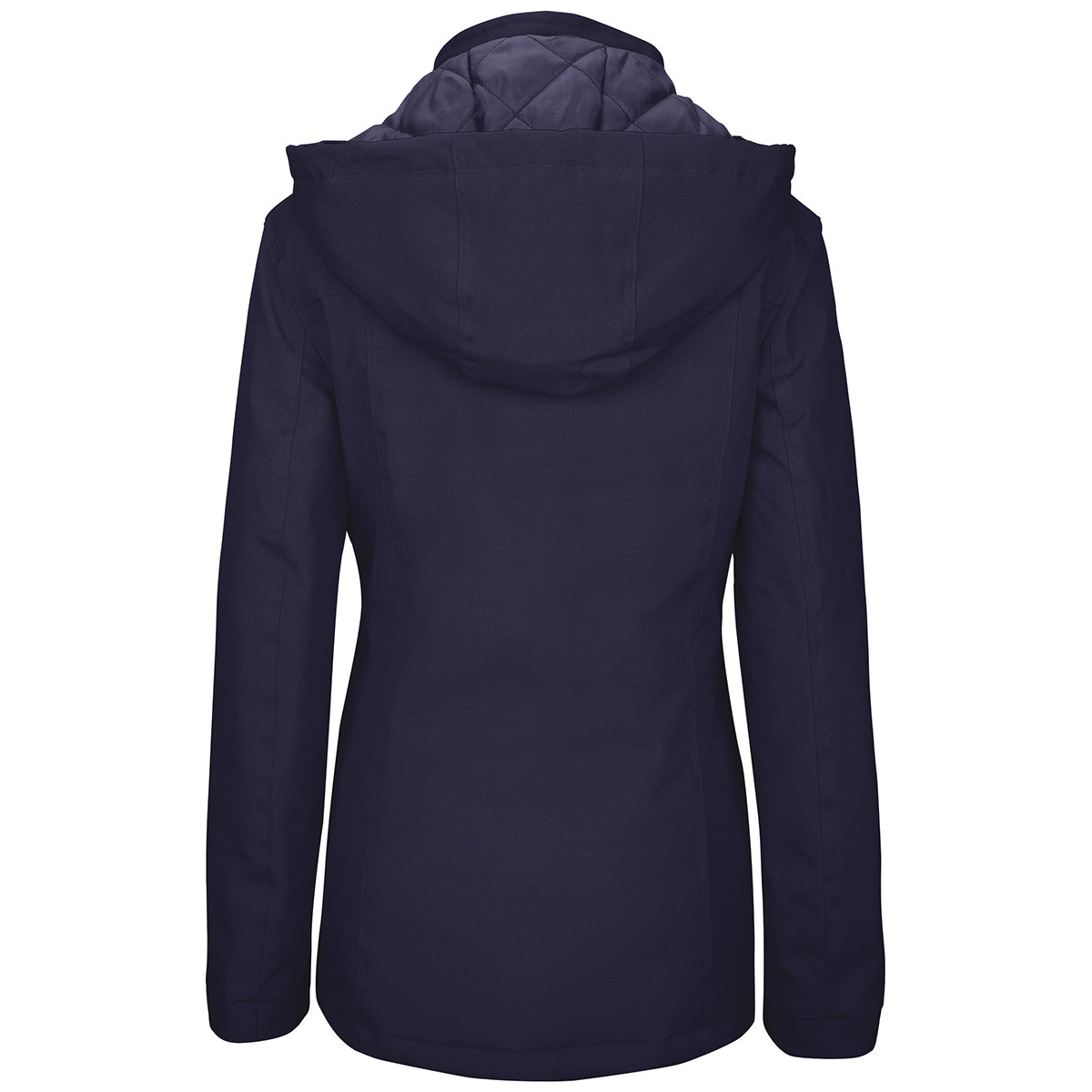 Navy - Back - Kariban Womens-Ladies Parka Jacket