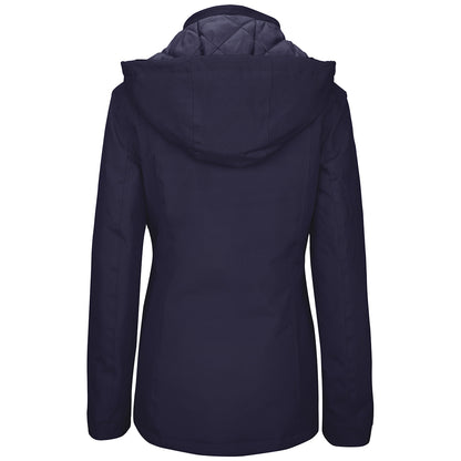 Navy - Back - Kariban Womens-Ladies Parka Jacket