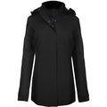 Black - Front - Kariban Womens-Ladies Parka Jacket