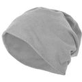 Heather Grey - Front - Build Your Brand Jersey Beanie