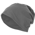 Mid Grey - Front - Build Your Brand Jersey Beanie