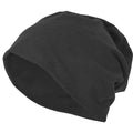 Black - Front - Build Your Brand Jersey Beanie