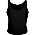 Black - Front - Build Your Brand Womens-Ladies Oversized Sleeveless Tank Top