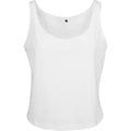 White - Front - Build Your Brand Womens-Ladies Oversized Sleeveless Tank Top