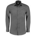Graphite - Front - Kustom Kit Mens Long Sleeve Poplin Shirt