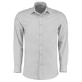 Light Grey - Front - Kustom Kit Mens Long Sleeve Poplin Shirt