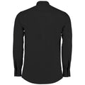 Black - Back - Kustom Kit Mens Long Sleeve Poplin Shirt