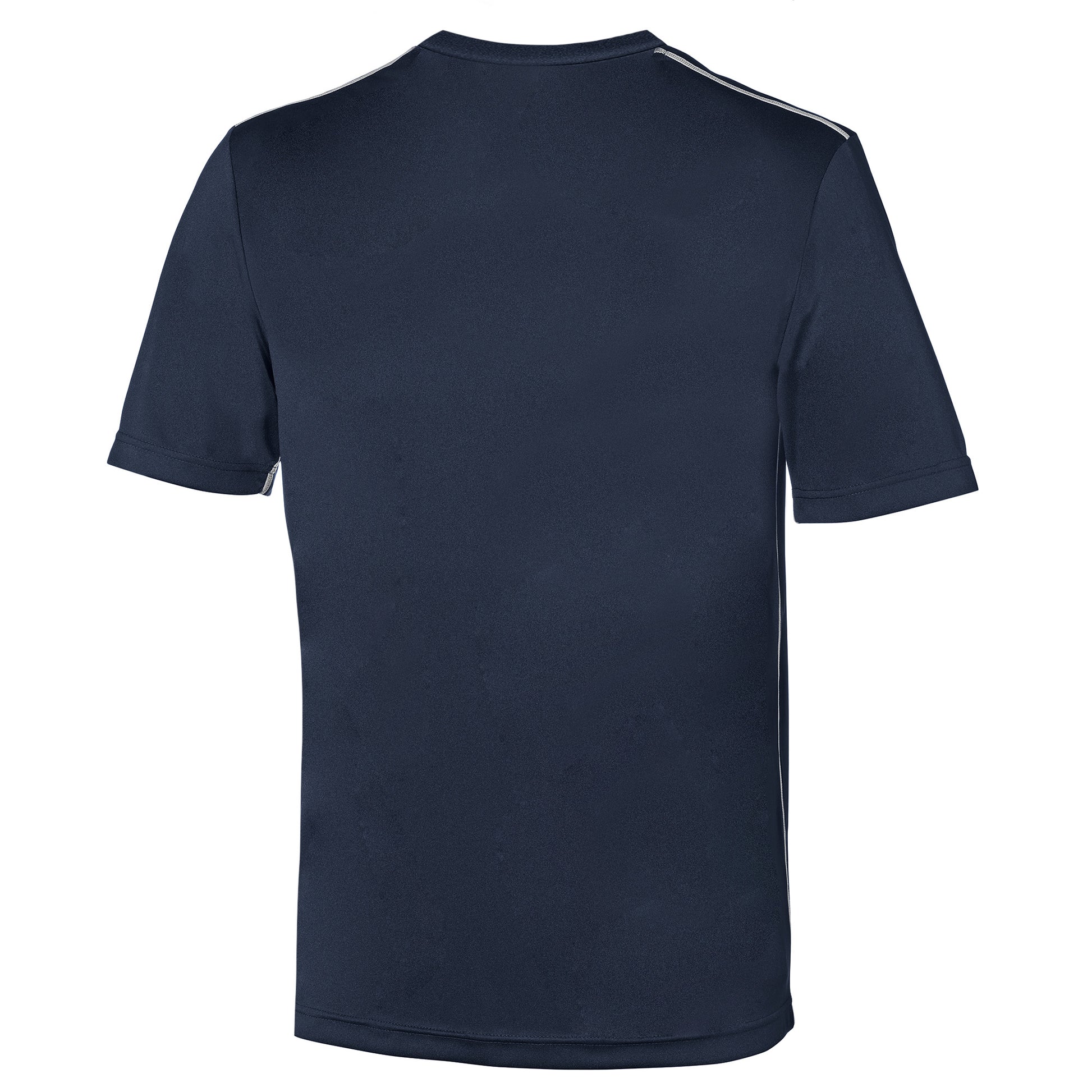 Navy-White - Back - Lotto Junior Unisex Delta Jersey Short Sleeve Shirt