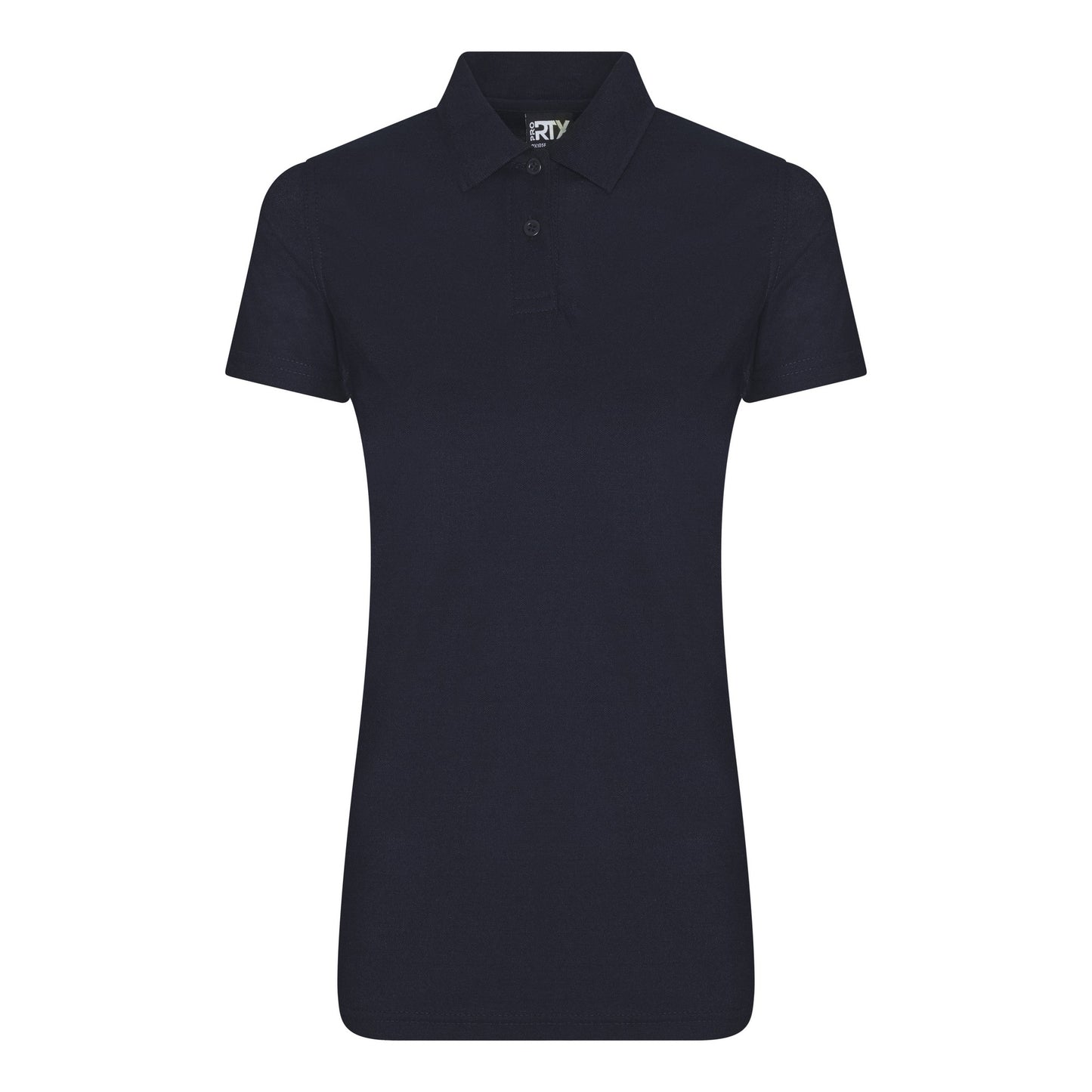 Navy - Front - Pro RTX Womens-Ladies Pro Polyester Polo