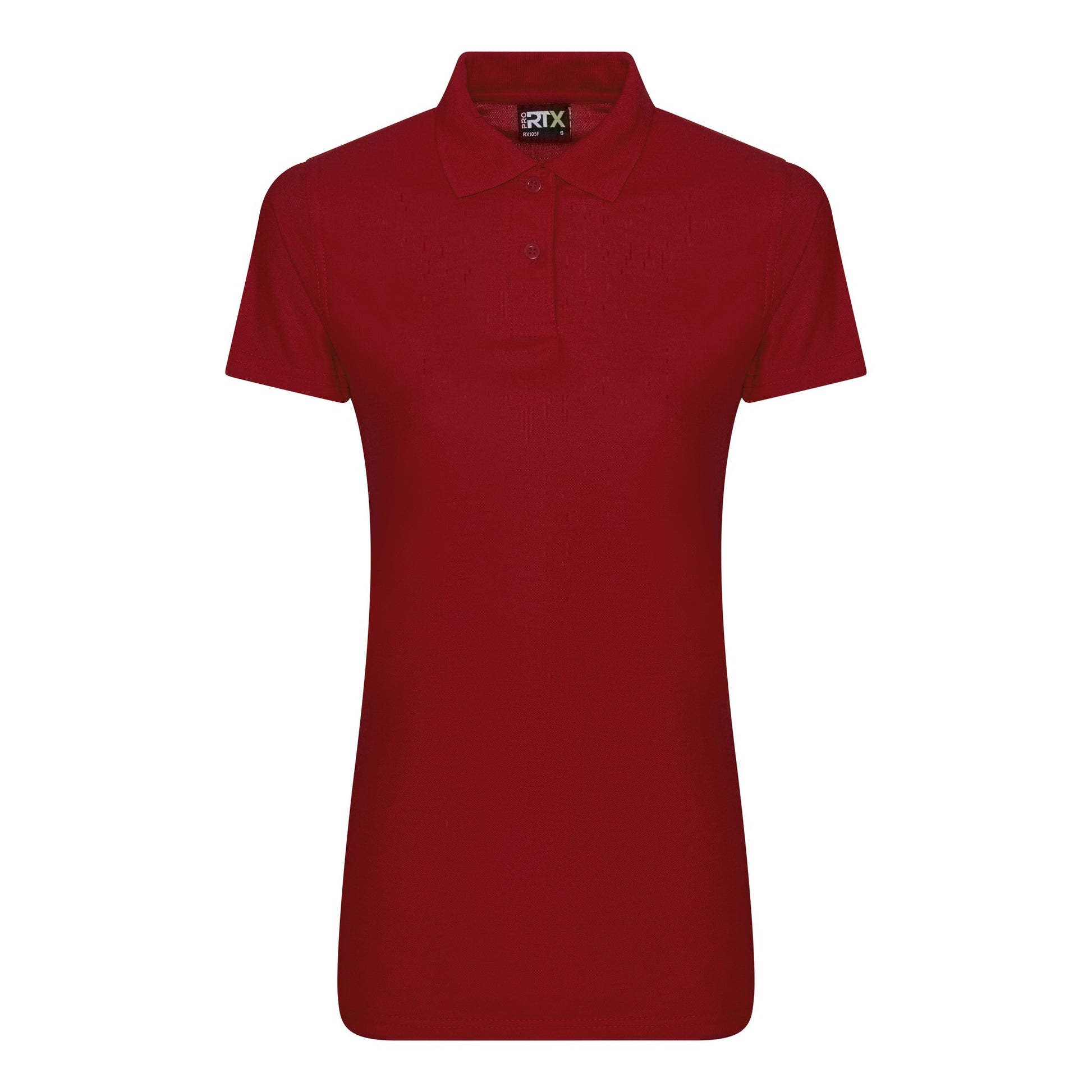 Red - Front - Pro RTX Womens-Ladies Pro Polyester Polo