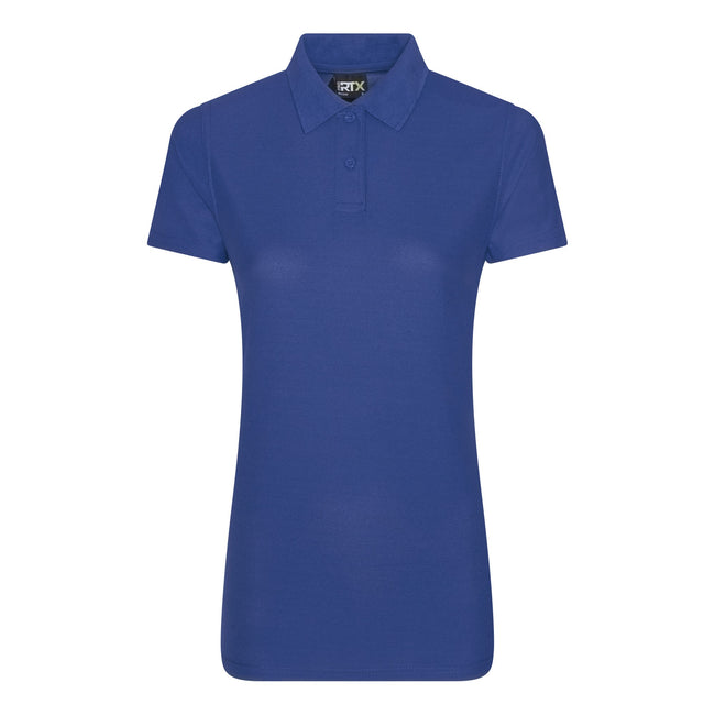 Royal Blue - Front - Pro RTX Womens-Ladies Pro Polyester Polo