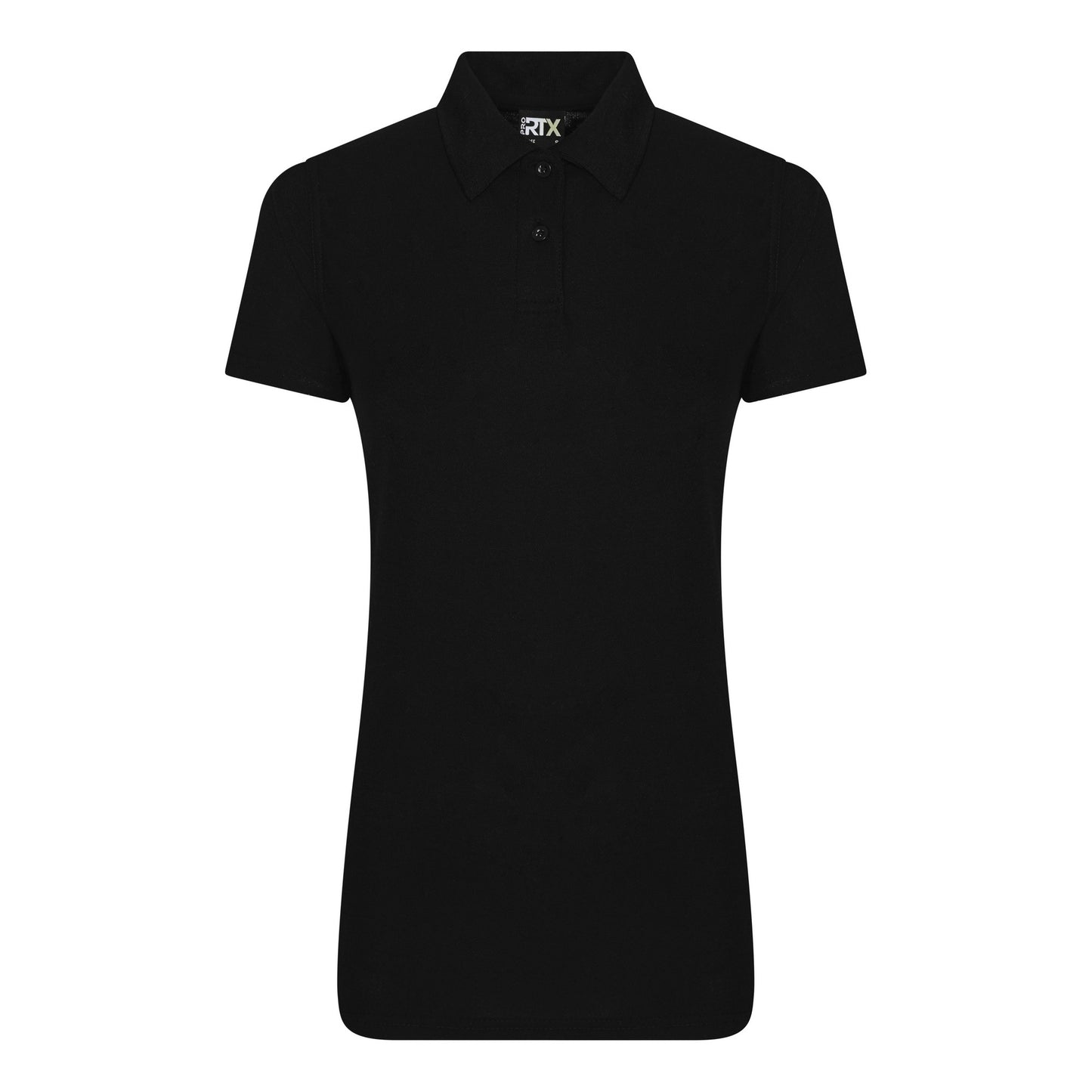 Black - Front - Pro RTX Womens-Ladies Pro Polyester Polo