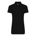 Black - Front - Pro RTX Womens-Ladies Pro Polyester Polo