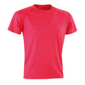 Super Pink - Front - Spiro Adults Unisex Impact Aircool Tee