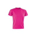 Flo Pink - Front - Spiro Adults Unisex Impact Aircool Tee