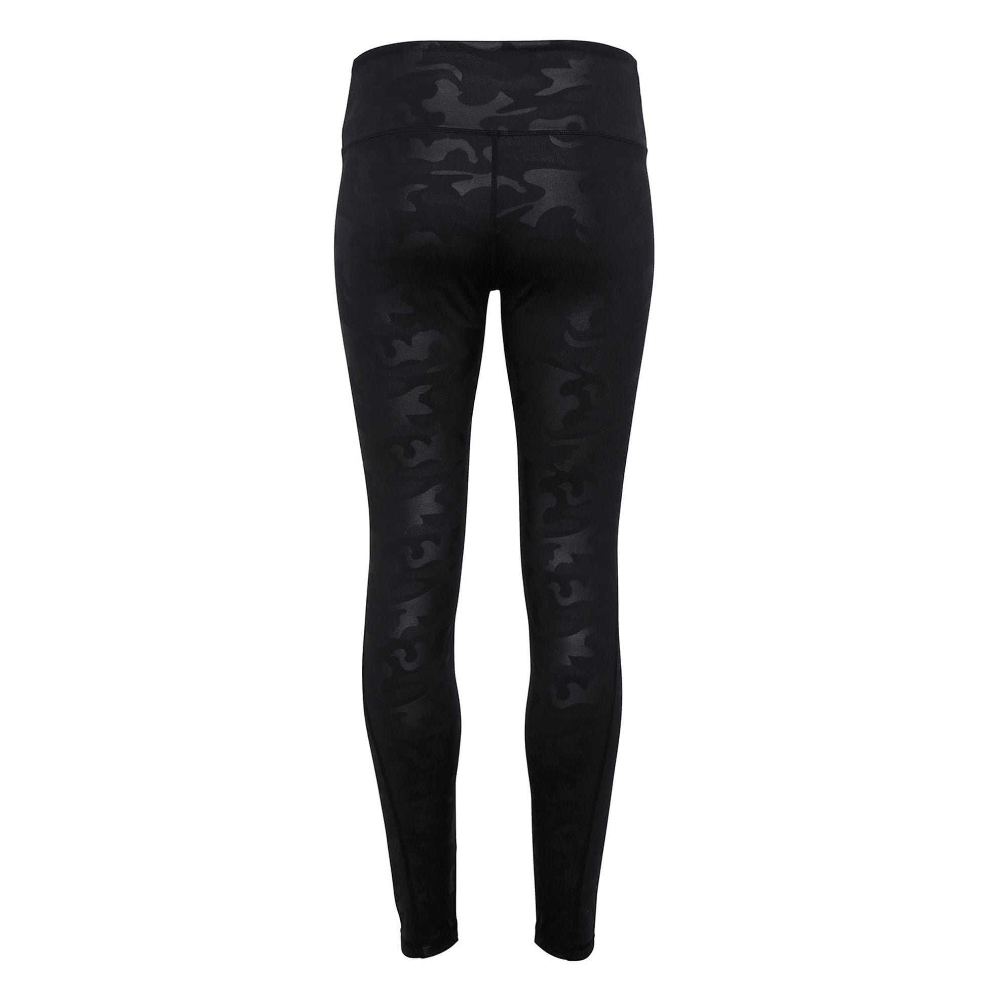 Black Camo - Back - TriDri Womens-Ladies Performance Camo Full-Length Leggings
