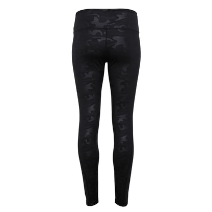 Black Camo - Back - TriDri Womens-Ladies Performance Camo Full-Length Leggings