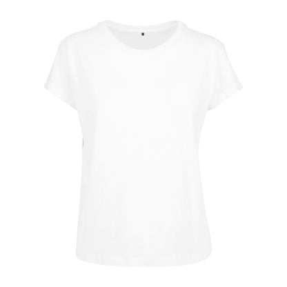 White - Front - Build Your Brand Womens-Ladies Box T-Shirt