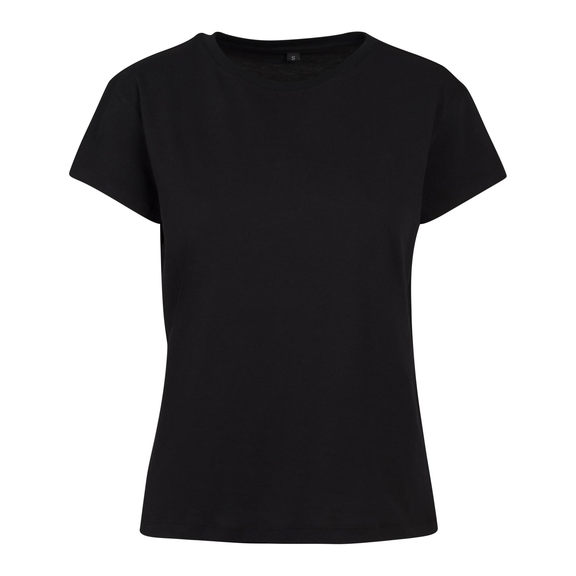 Black - Front - Build Your Brand Womens-Ladies Box T-Shirt
