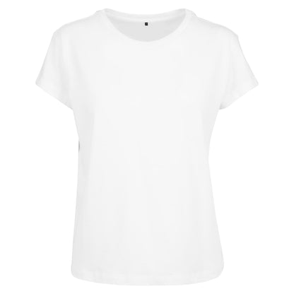 White - Front - Build Your Brand Womens-Ladies Box T-Shirt