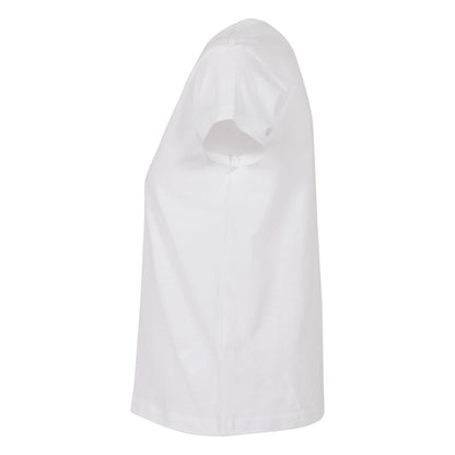 White - Side - Build Your Brand Womens-Ladies Box T-Shirt